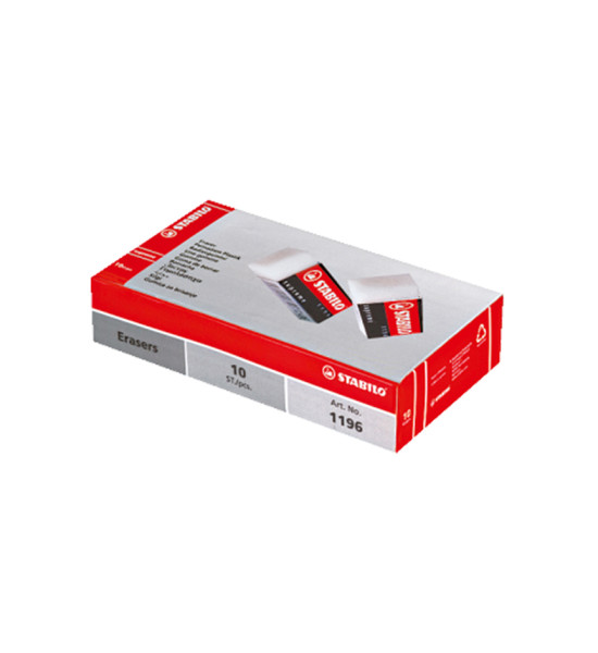 Borrador, Supreme Blanco, (62x22x11 mm), Caja x 10 Unds. 